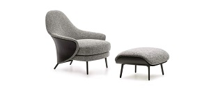 Fauteuil en cuir Anna
