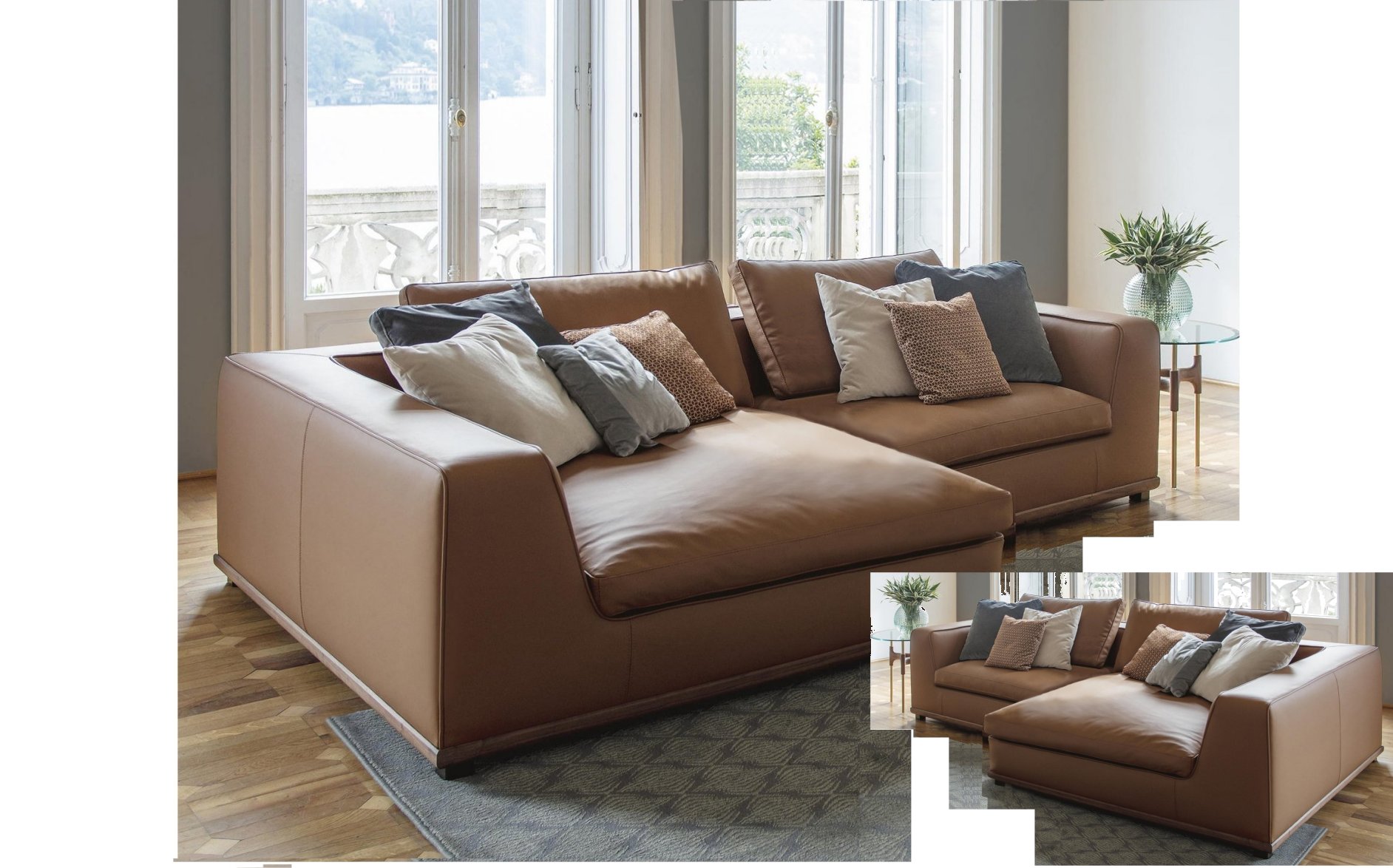 Canapé en cuir Berger 