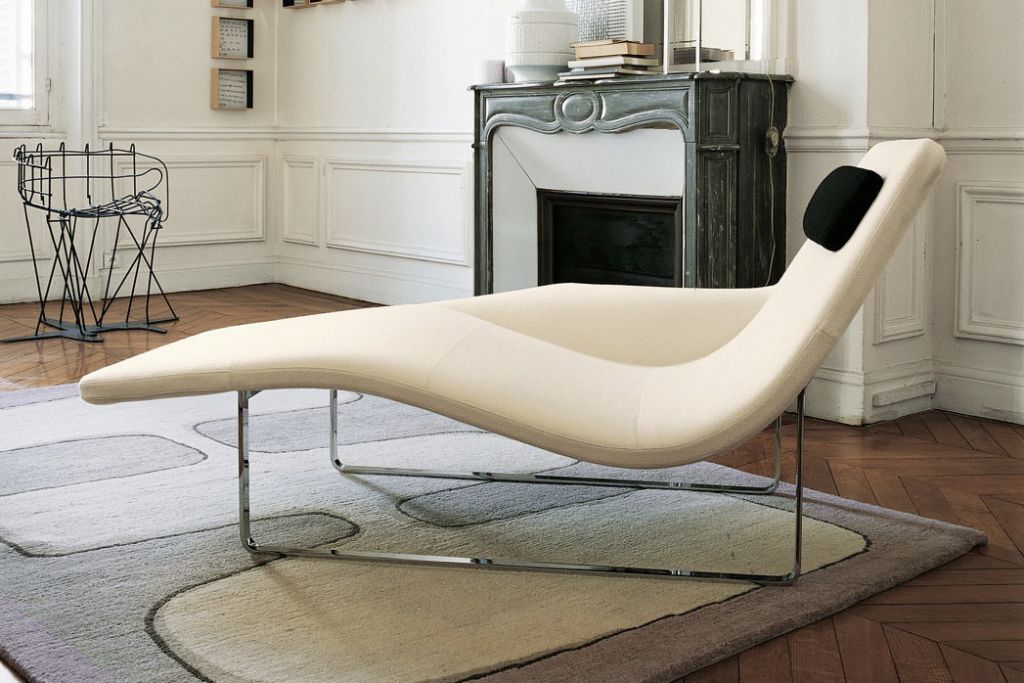 Chaiselongue en cuir courcheval