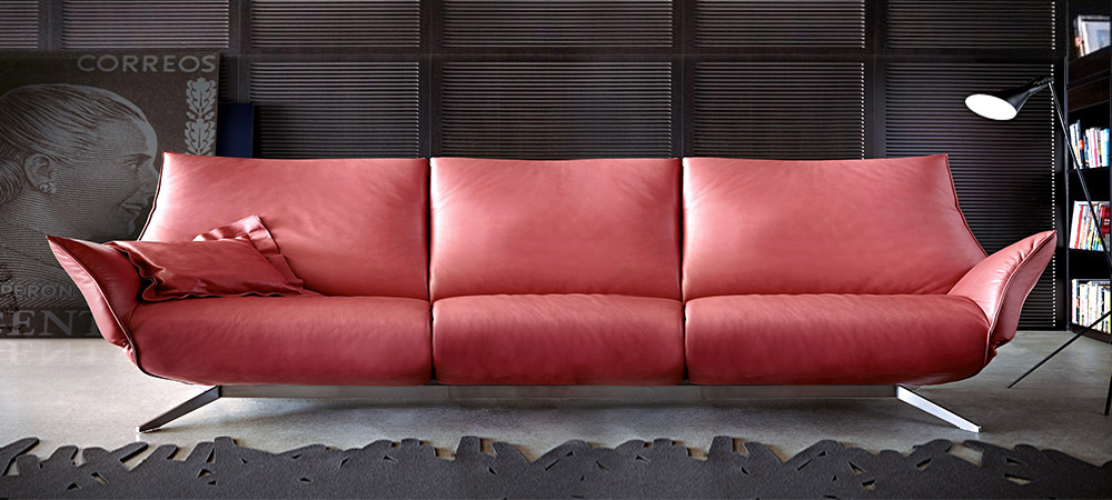 Canapé en cuir 4 places Paradoxe